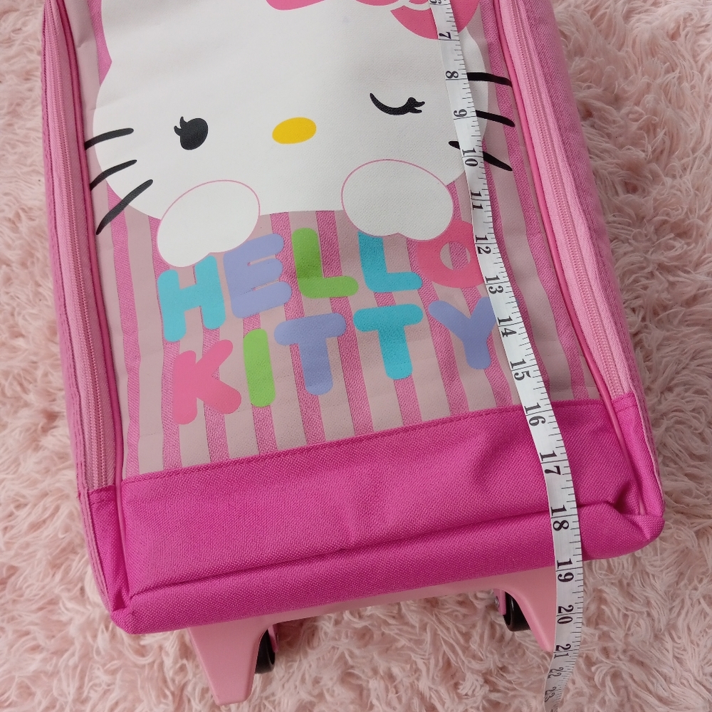 Hello kitty suitcase on wheels! Y2k kawaii AF vintage piece! EUC! - Picture 11 of 15